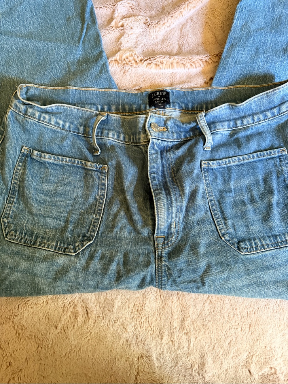 J. Crew Light Blue Flare Wide-Leg Jeans